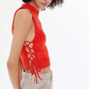 Urban Outfitters Sapphire Side-Tie Tank Top